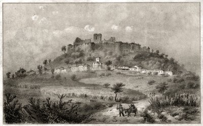 Prenyn linna. (kaiverrus, n. 1860) tekijältä French School