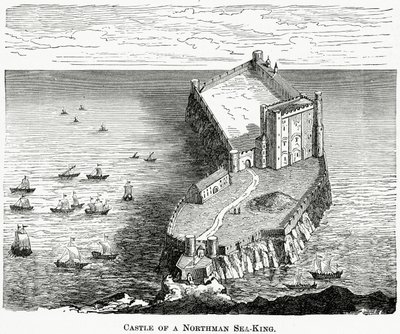 Northman Sea-kuninkaan linna, noin 1880 tekijältä French School