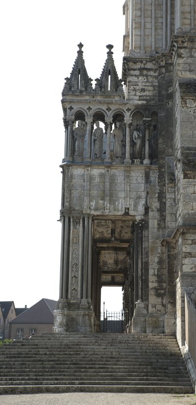 Cathedrale de chartres, eteläportaalin yksityiskohta tekijältä French School