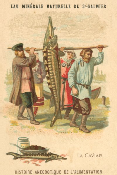 Kaviaari (chromolitho) tekijältä French School