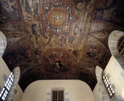 Entisen dominikaaniluosterin (sairaalan) katto (1664). 1700-luvun maalaus. Dinan, Cotes d