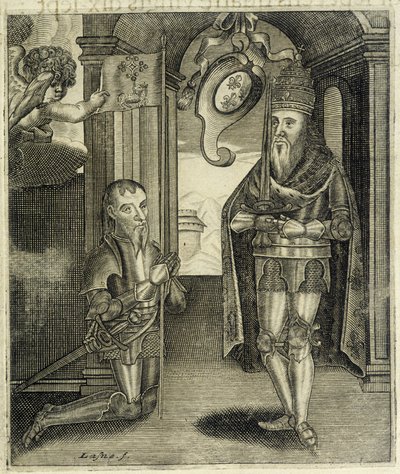 Charlemagne ja kreivi Toulouse Torsin (tai Chorson) - Guillaume de Catel, Toulouse "Toulousen kreivien historiassa" tekijältä French School