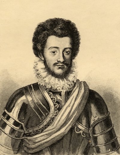 Charles de Guise (1554-1611) Duc de Mayenne (kaiverrus) tekijältä French School