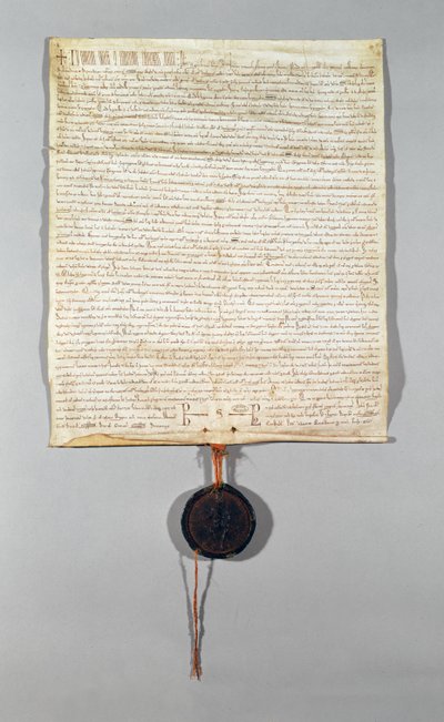 Peronnen kunnan peruskirja, myöntäjä Philippe Auguste (1165-1223) 1209 (vellum) tekijältä French School