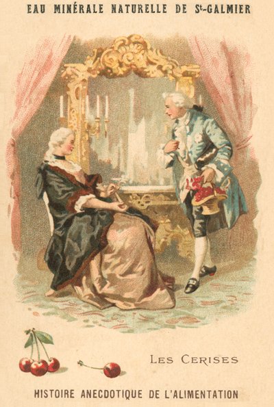 Kirsikat (chromolitho) tekijältä French School