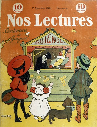 Lapset guignolin edessä - "" Meidän lukemissamme"", 01.11.1908 tekijältä French School