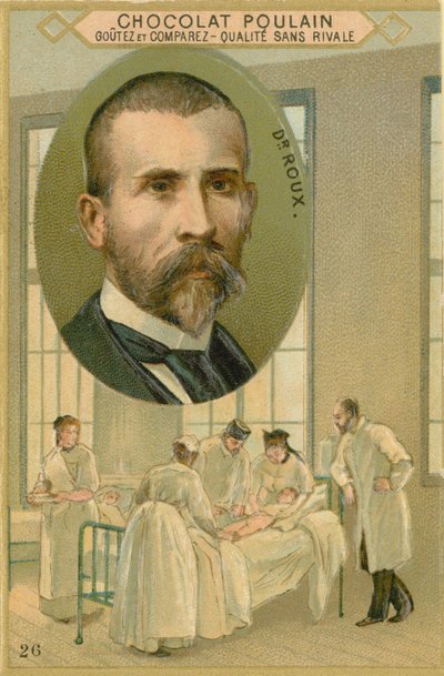 Suklaa Poulain -kauppakortti, Pierre Paul Emile Roux tekijältä French School