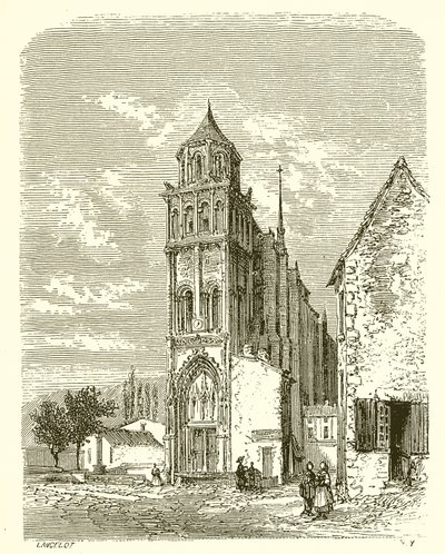 Sainte-Radegonden kirkko Poitiersissa tekijältä French School