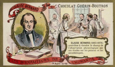 Claude Bernard, ranskalainen fysiologi (chromolitho) tekijältä French School