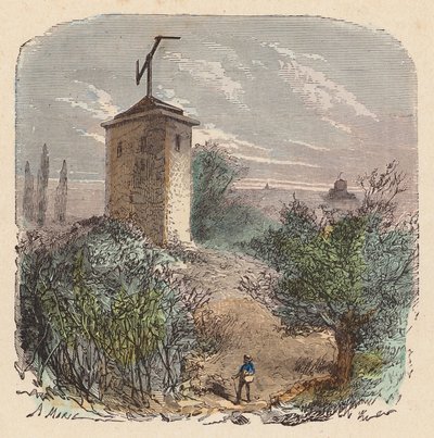 Claude Chappen lennätinjärjestelmä, Ranska (värillinen kaiverrus) tekijältä French School