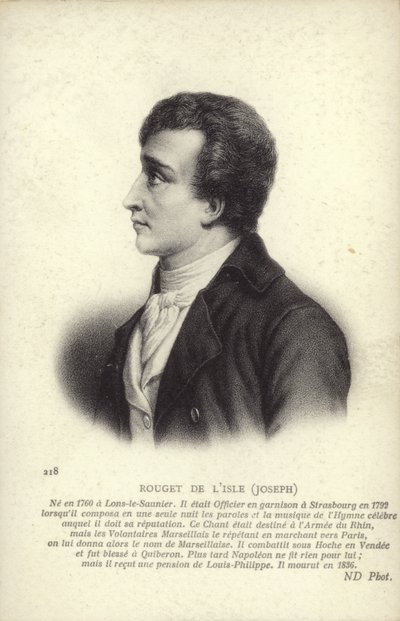 Claude Joseph Rouget de Lisle tekijältä French School
