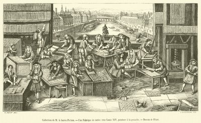 M le Baron Pichonin kokoelma, Ludvig XIV:n korttitehdas (kaiverrus) tekijältä French School