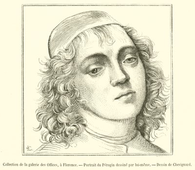 Firenzen Uffizi-gallerian kokoelma, Peruginin muotokuva (kaiverrus) tekijältä French School