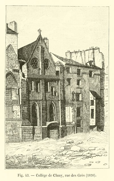 College of Cluny, rue des Gres, 1820 tekijältä French School