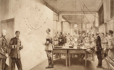 Ranskan ilmailuministeriön komentaja ja henkilökunta kertoivat Gothan ratsian etenemisestä Pariisiin 1914-1919 tekijältä French School