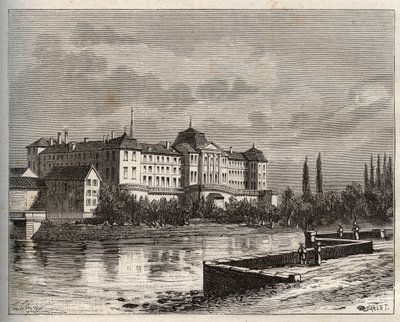 Kauppa - La Meuse (55), Lorraine, Ranska - V.A. Malt-Brownin kaiverrus "La France illustrée: maantiede, historia, tilastohallinto". 1884 tekijältä French School
