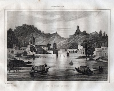 Como - Lake Como - Lake Come - Kaiverrus "" Maalauksellisesta Italiasta"", M. de Norvins, Ch. Nodier 1834-1836. tekijältä French School
