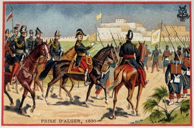 Algerian valloitus: Marechal de Bourmont (Louis Auguste, Bourmontin kreivi) (1773-1846) Algerian valloituksessa. tekijältä French School