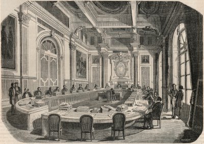 Valtioneuvosto - Komiteahuone - Kaiverrus "Tableau-de-Paris" Edmond Texier 1852 tekijältä French School