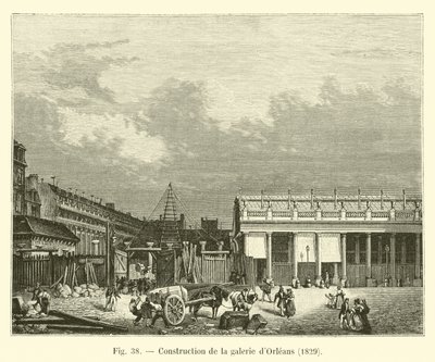 Orleansin gallerian rakentaminen, 1829 tekijältä French School