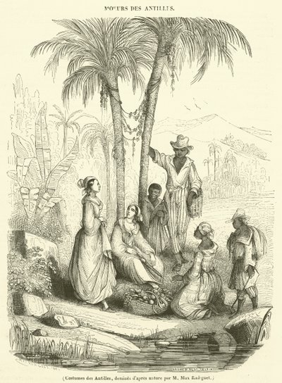 Costumes des Antilles (kaiverrus) tekijältä French School
