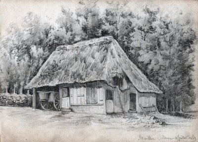 Mökki Ranskassa. (piirustus tekijältä French School
