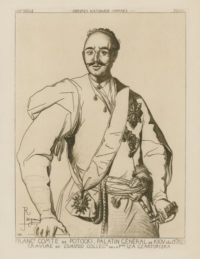 Kreivi Potocki, Kiovan palatinuskenraali (1782) tekijältä French School