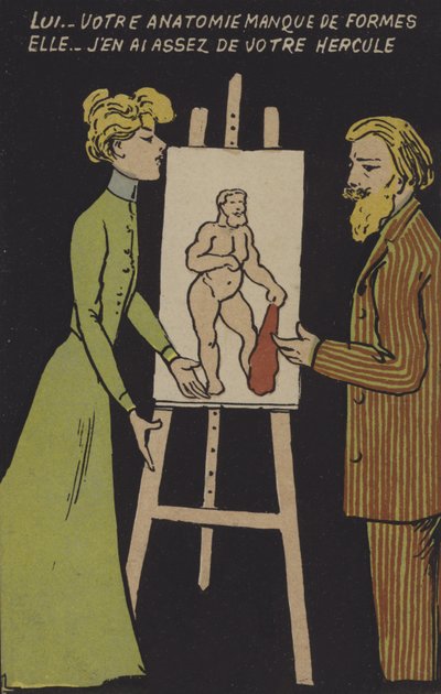 Mag-asawang may easel finn tekijältä French School