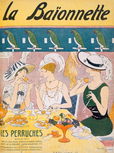 Kansikuva La Baionnette -lehdestä, 1914-18 tekijältä French School