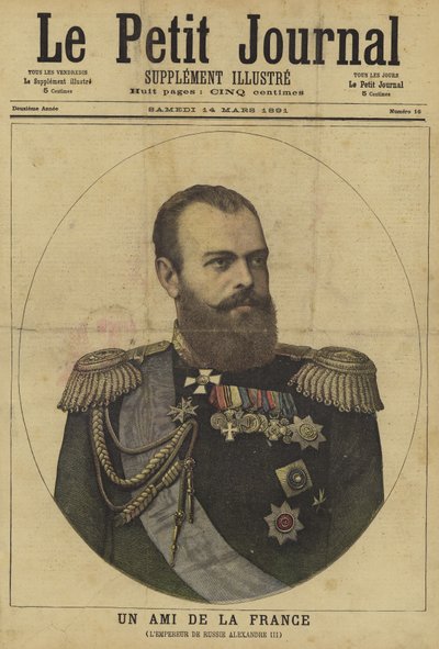 Le Petit Journalin kansi, 14. maaliskuuta 1891 tekijältä French School
