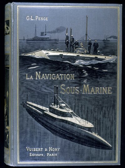 Pescen "" La navigation sous-marine" -kirjan kansi, toim. Vuibert tekijältä French School