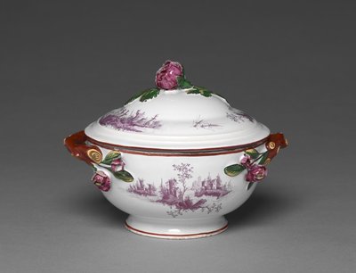 Covered Bowl, valmistaja Saint Clement Factory, n. 1775 tekijältä French School