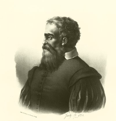 Daniele da Volterra, muotokuva (kaiverrus) tekijältä French School