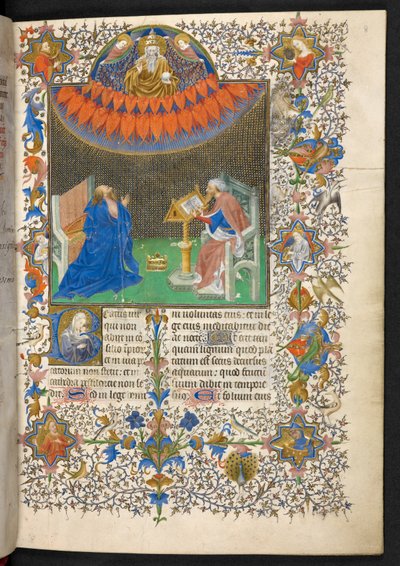 David ja Herra, Johannes Peloton Breviaari, Add. 35311, f.8r tekijältä French School