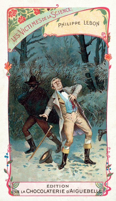 Ranskalainen insinööri ja kemisti Philippe Lebon kuoli 1804 tekijältä French School