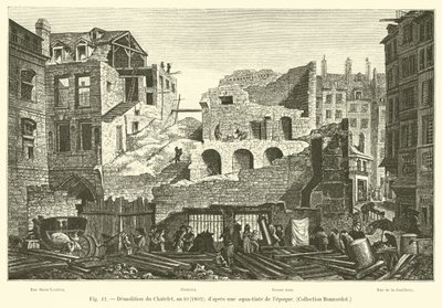 Chateletin purku, vuosi 10, 1802; Lepoquen akvatintan jälkeen, Bonnardot Collection tekijältä French School
