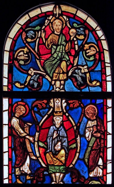 Kuvaa Jessen puuta, alun perin Varennes-Jarcyn kirkosta (alunperin Abbey de Gercystä?) tekijältä French School