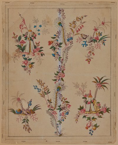 Piirustus, 1700-luvun jälkipuolisko tekijältä French School