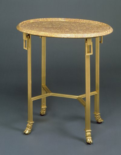 Hakemisto Gueridon, n. 1799 (ormolu ja marmori) tekijältä French School