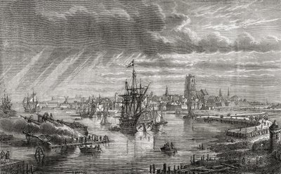 Dunkerque, Ranska, 1700-luvulla, Hildibrandin kaivertamasta Louis Blancin (1811-82) Histoire de la Revolution Francaisesta, 1847-62 tekijältä French School