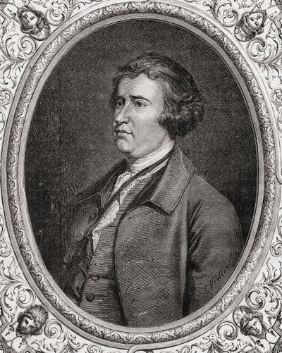 Edmund Burke Louis Blancin (1811-82) "Histoire de la Revolution Francaisesta" tekijältä French School