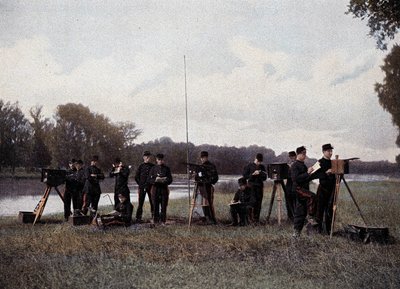 Sähköinen ja optinen lennätys - "" Military Albumissa"" tekijältä French School