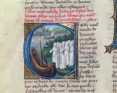 Hotel Dieu de Parisin hyväntekeväisyyssisarten alukselle, Jean Henryn Le Livre de Vie Active de lHotel Dieusta, n. 1482 tekijältä French School