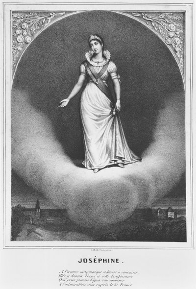 Keisarinna Josephine de Beauharnais (1763-1814) ja vapaamuurarius, n. 1846 tekijältä French School