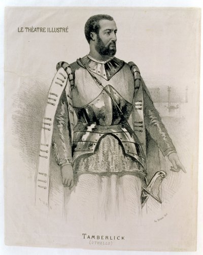 Enrico Tamberlick Othellona, The Illustrated Theatresta tekijältä French School