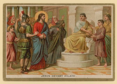 Jakso Jeesuksen Kristuksen elämässä (kromoliittinen) (chromolitho) tekijältä French School