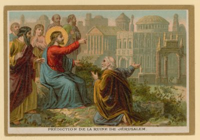 Jakso Jeesuksen Kristuksen elämässä (kromoliittinen) (chromolitho) tekijältä French School