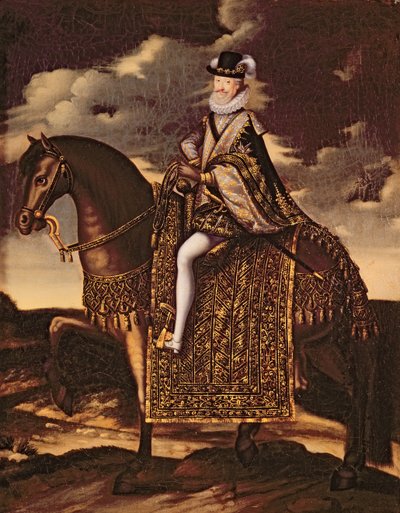 Henri IV:n (1553-1610) ratsastusmuotokuva tekijältä French School