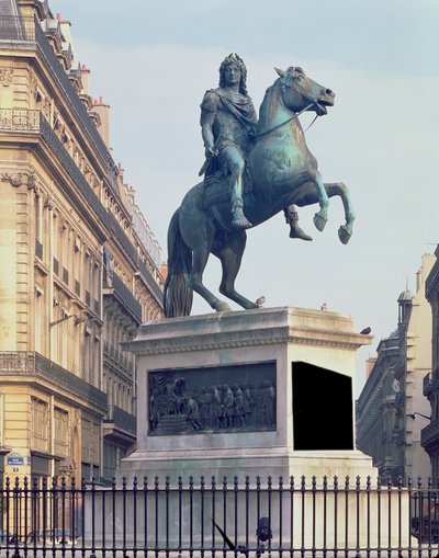 Kuningas Ludvig XIV:n (1816-22) ratsastuspatsas (pronssi) tekijältä French School