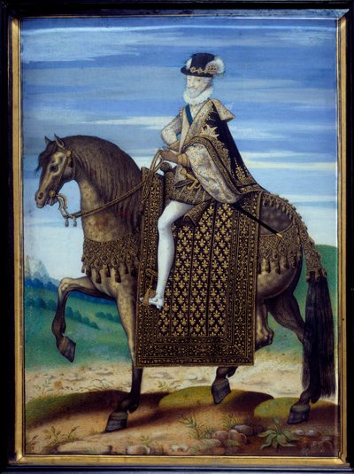 Henri IV:n (1553-1610) ratsastusmuotokuva tekijältä French School